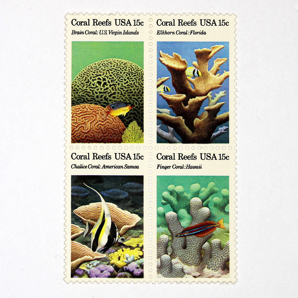 15c Coral Reef Stamps - Pack of 20