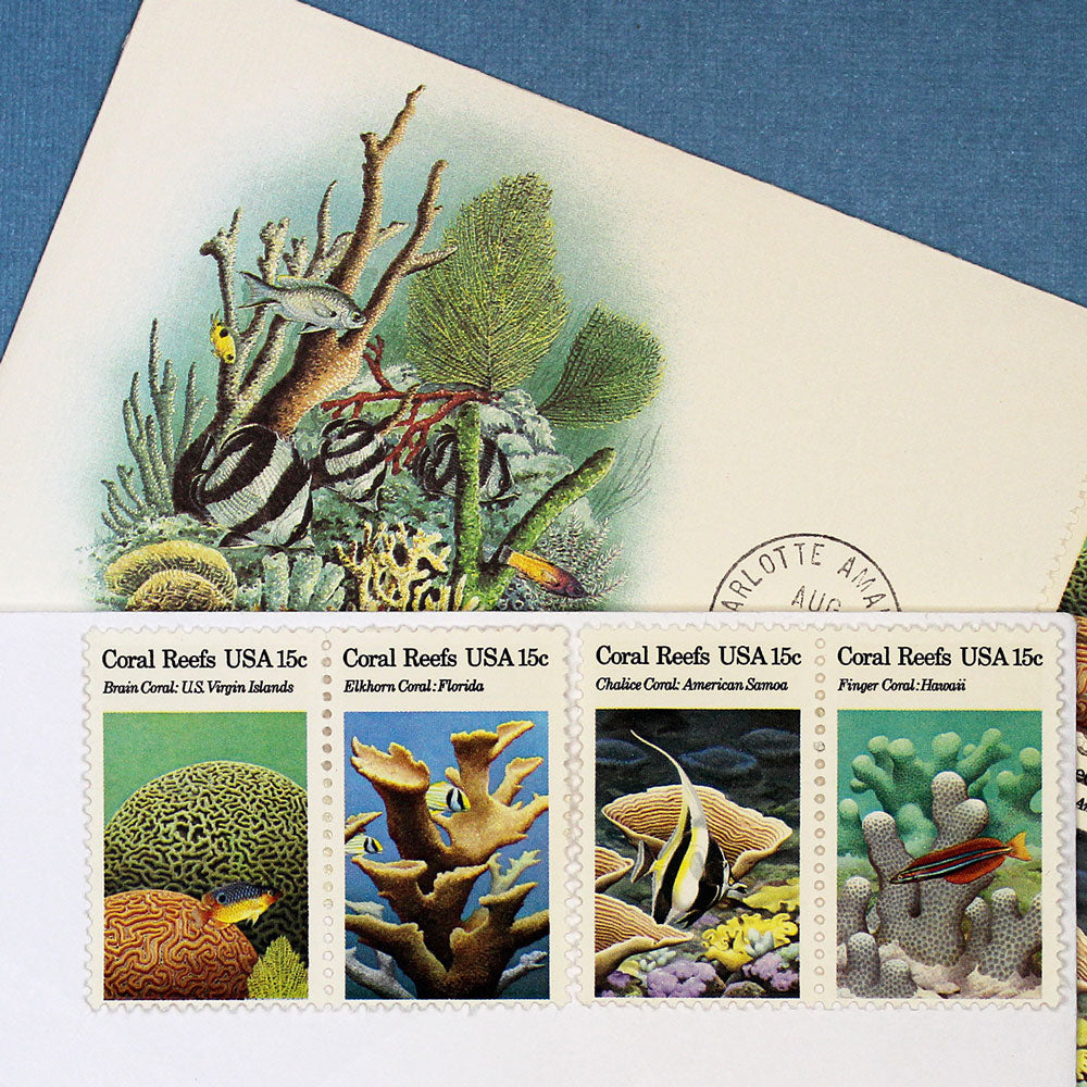 15c Coral Reef Stamps - Pack of 20