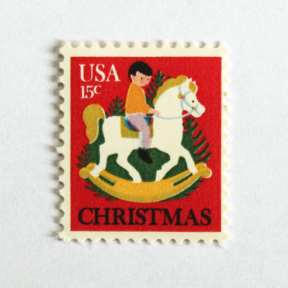 15c Child on Hobby Horse Stamps - Pack of 10