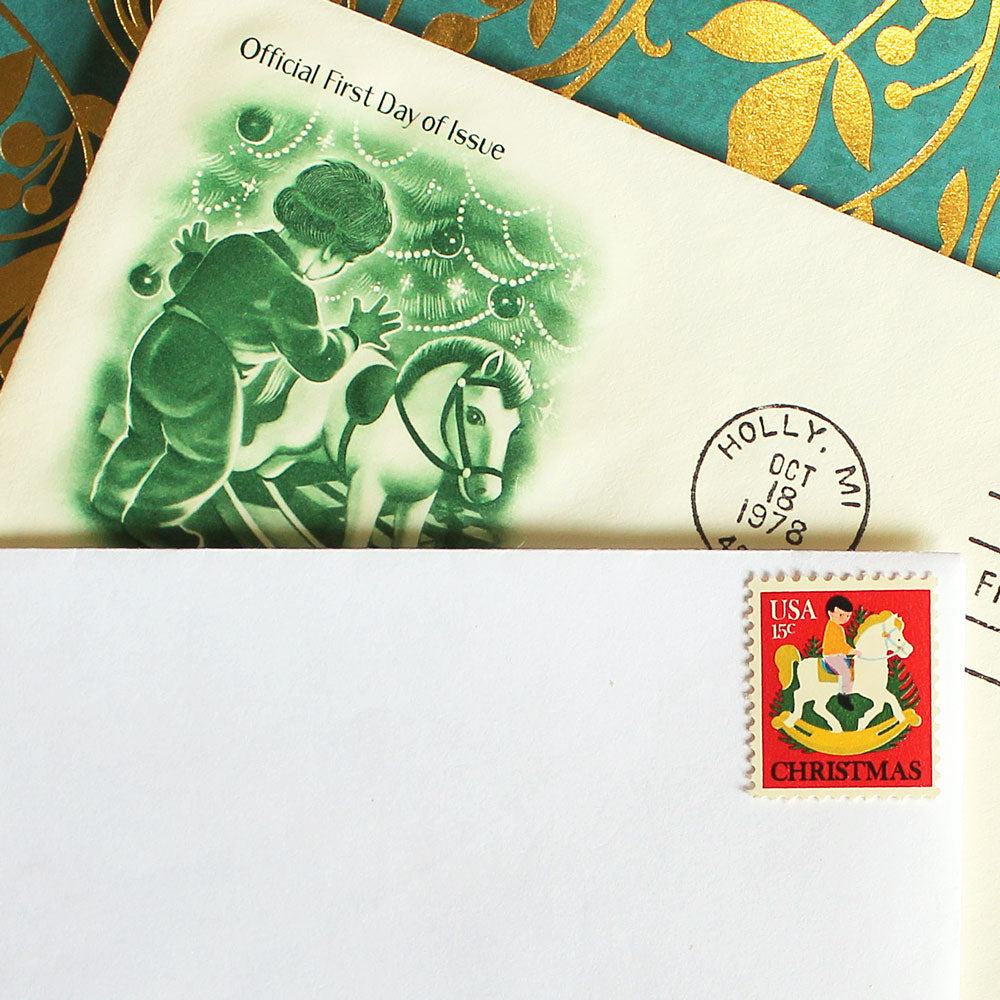 15c Child on Hobby Horse Stamps - Pack of 10