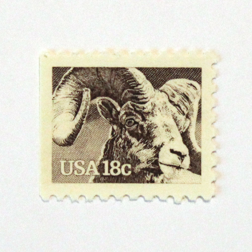 18c Bighorn Sheep Stamps - Pack of 5