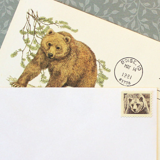 18c Brown Bear Stamps - Pack of 5