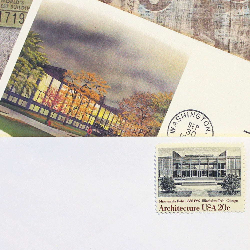 20c American Architecture Stamps - Pack of 20
