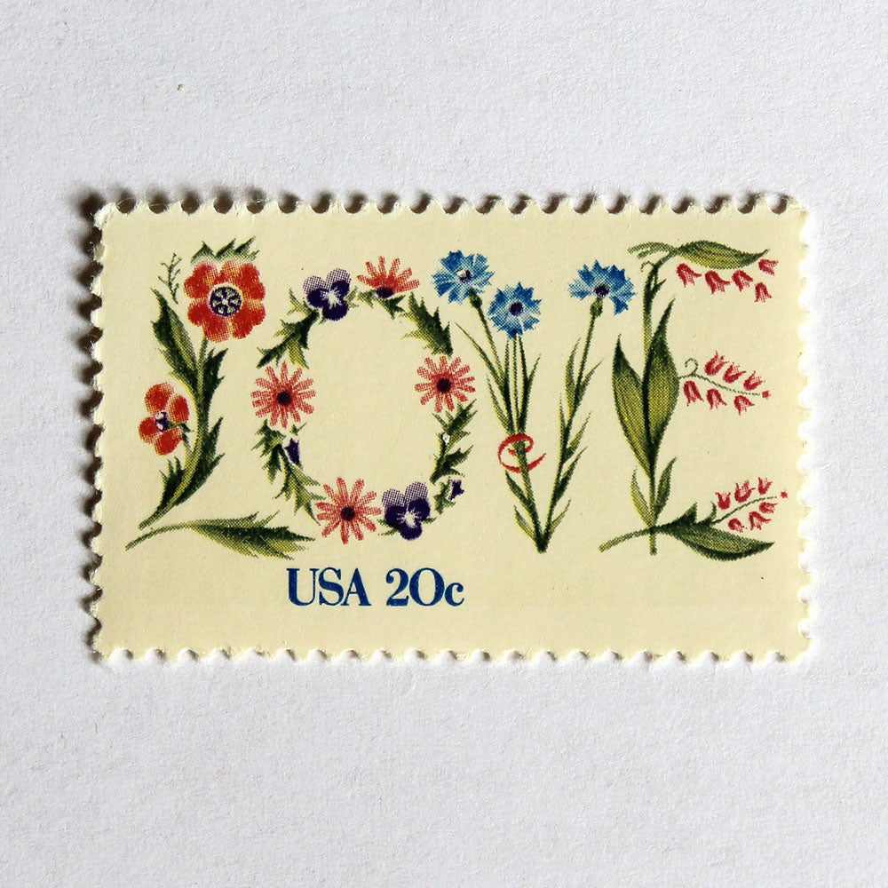 20c Floral Love Stamps - Pack of 10