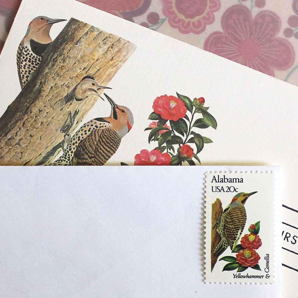 20c Alabama State Bird and Flower Stamps - Pack of 5