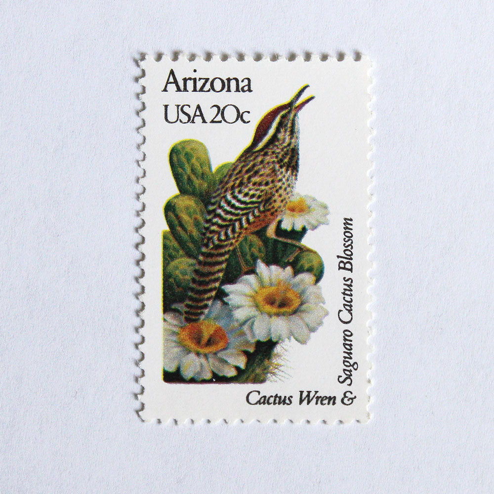 20c Arizona State Bird and Flower Stamps - Pack of 5