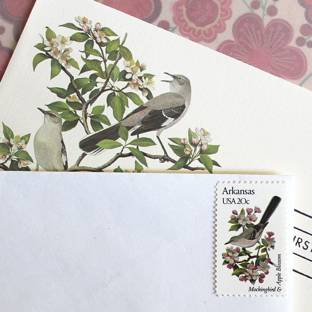20c Arkansas State Bird and Flower Stamps - Pack of 5