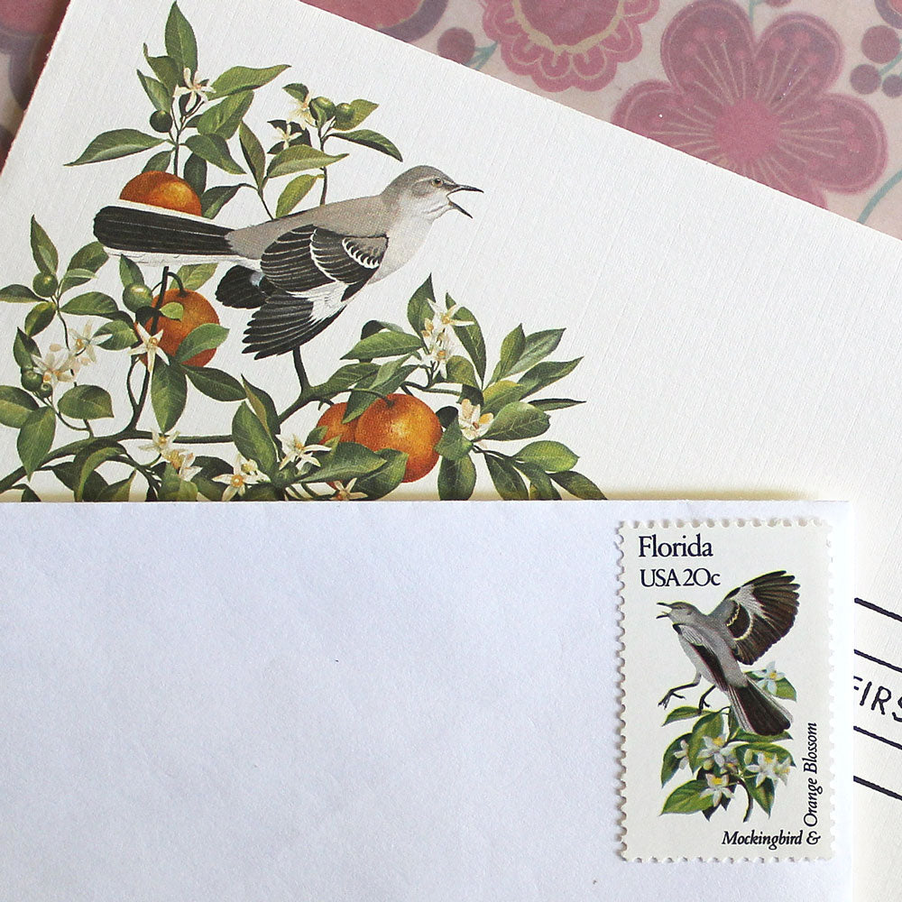 20c Florida State Bird and Flower Stamps - Pack of 5