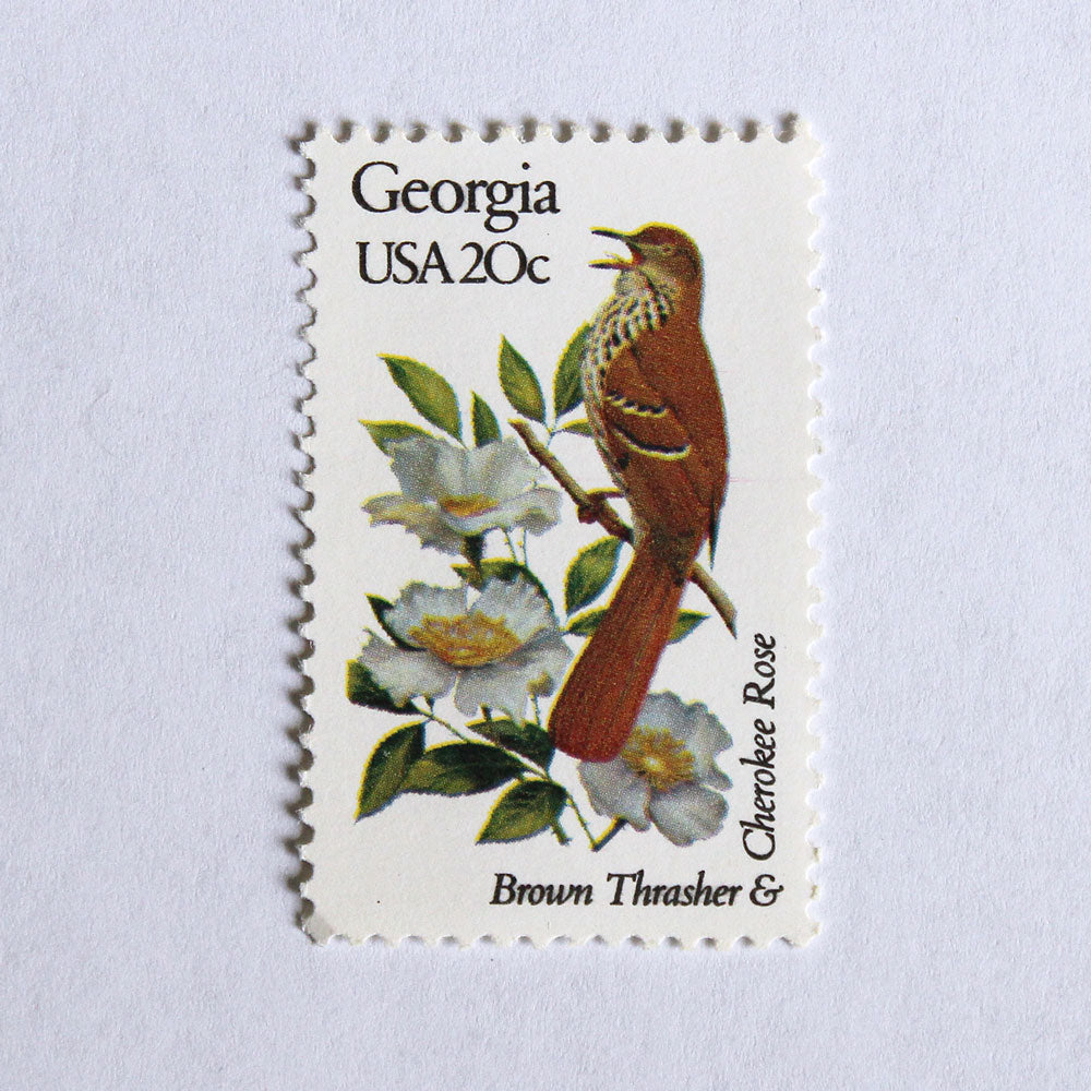 20c Georgia State Bird and Flower Stamps - Pack of 5