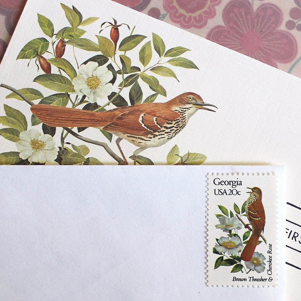 20c Georgia State Bird and Flower Stamps - Pack of 5