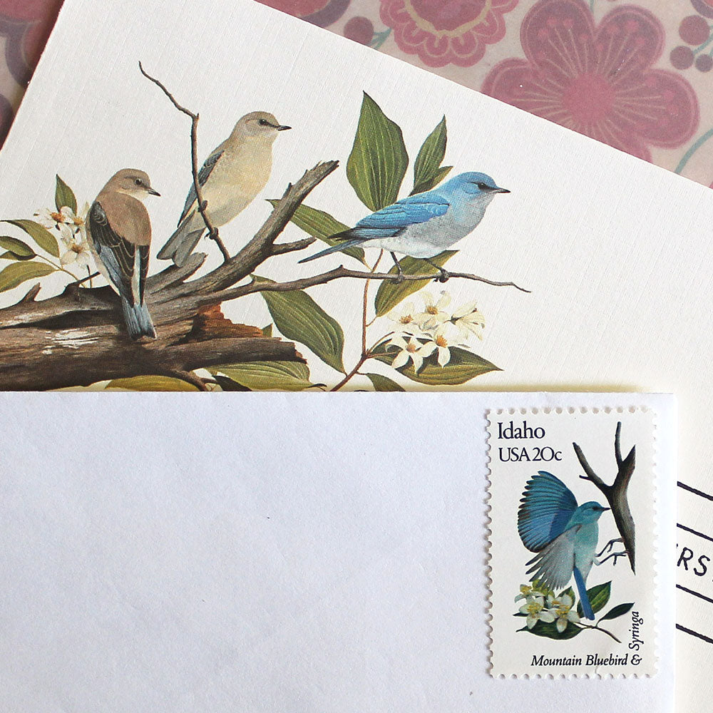 20c Idaho State Bird and Flower Stamps - Pack of 5