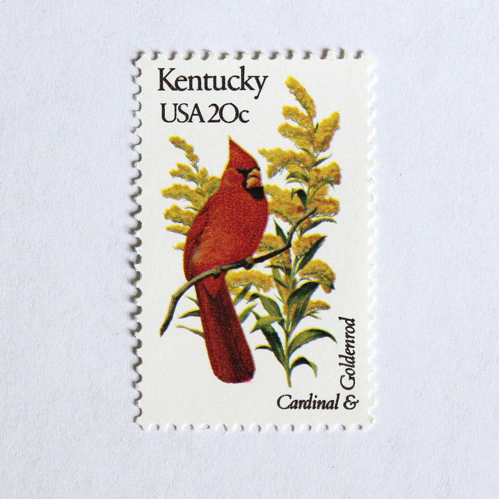 20c Kentucky State Bird and Flower Stamps - Pack of 5