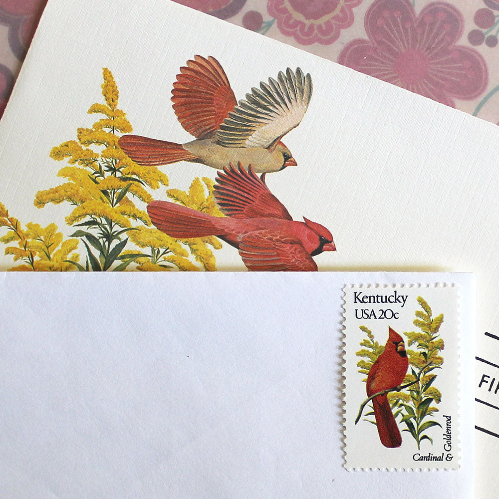 20c Kentucky State Bird and Flower Stamps - Pack of 5
