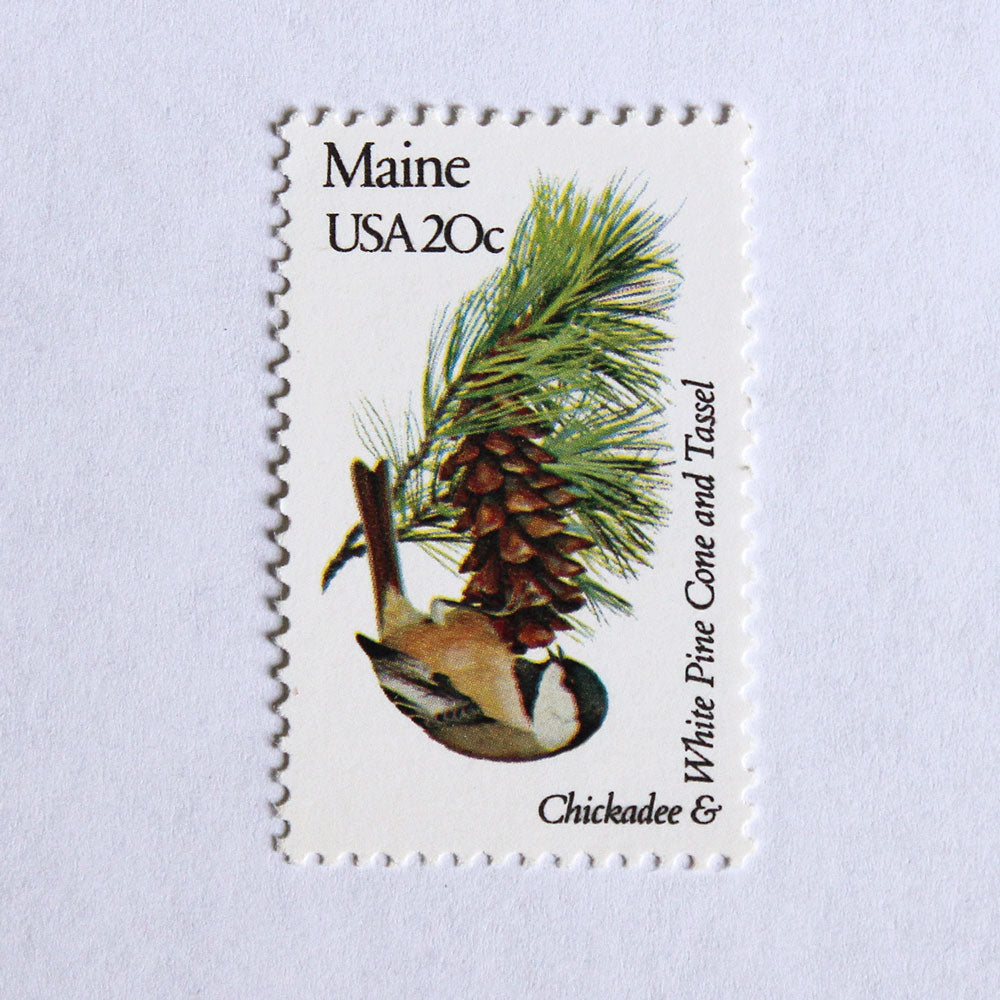 20c Maine State Bird and Flower Stamps - Pack of 5