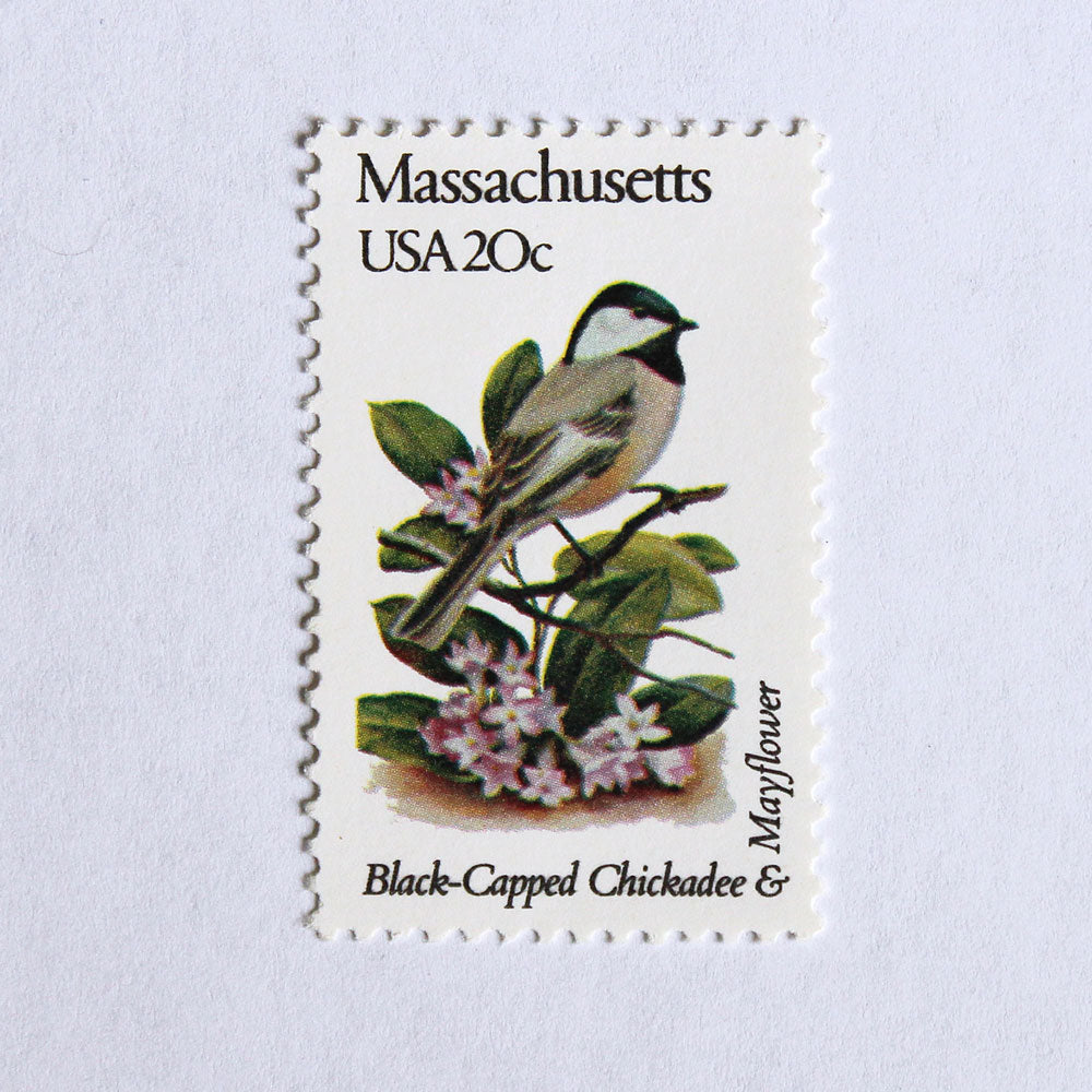 20c Massachusetts State Bird and Flower Stamps - Pack of 5