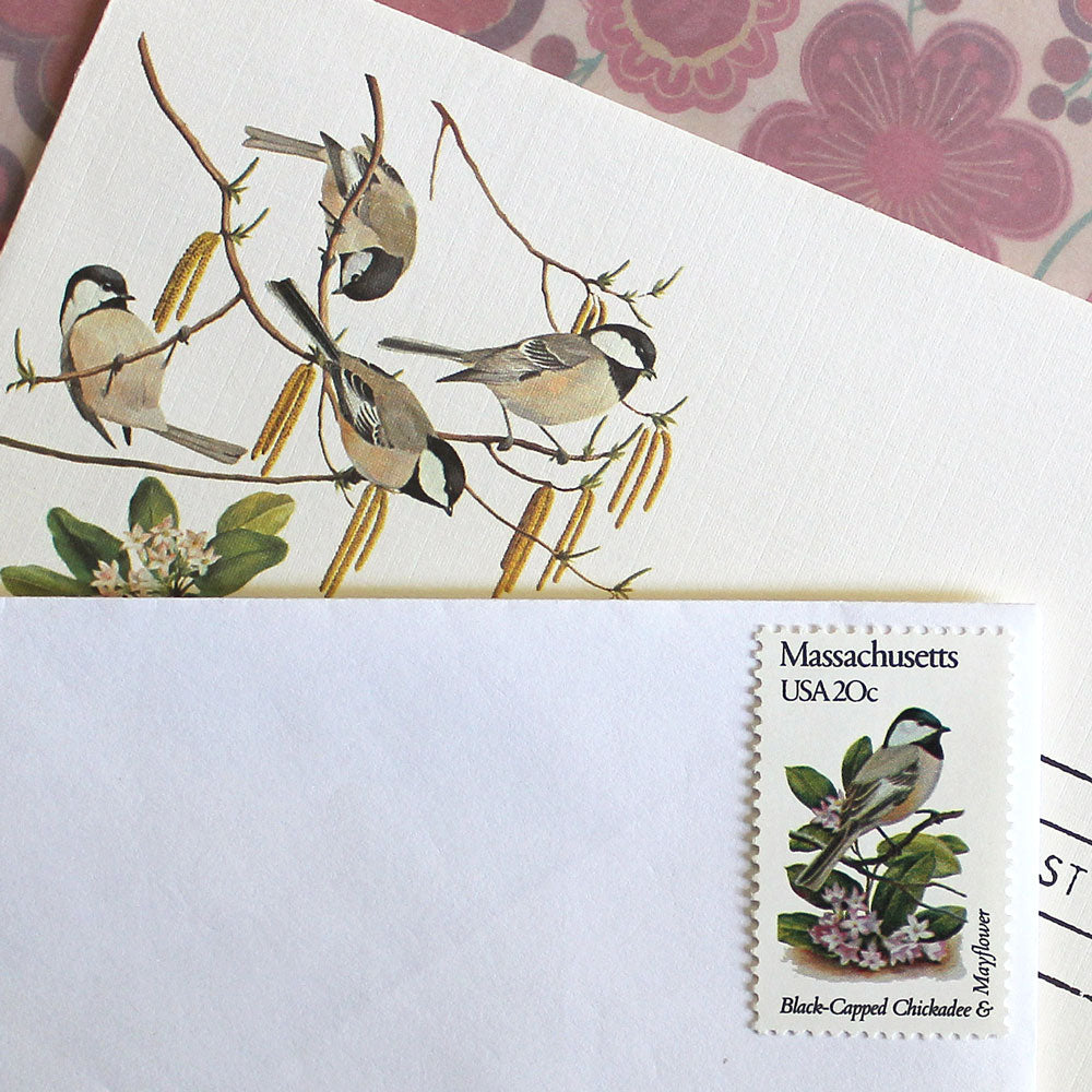 20c Massachusetts State Bird and Flower Stamps - Pack of 5