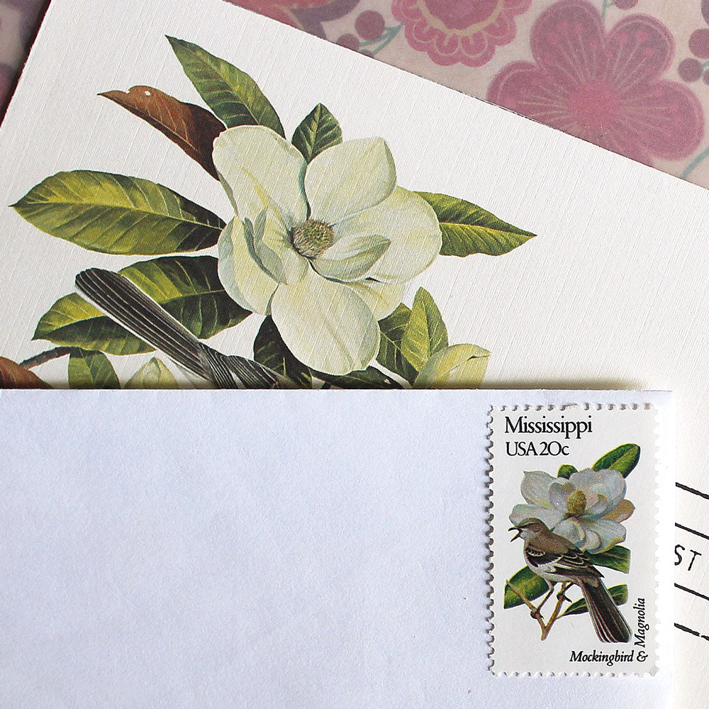 20c Mississippi State Bird and Flower Stamps - Pack of 5