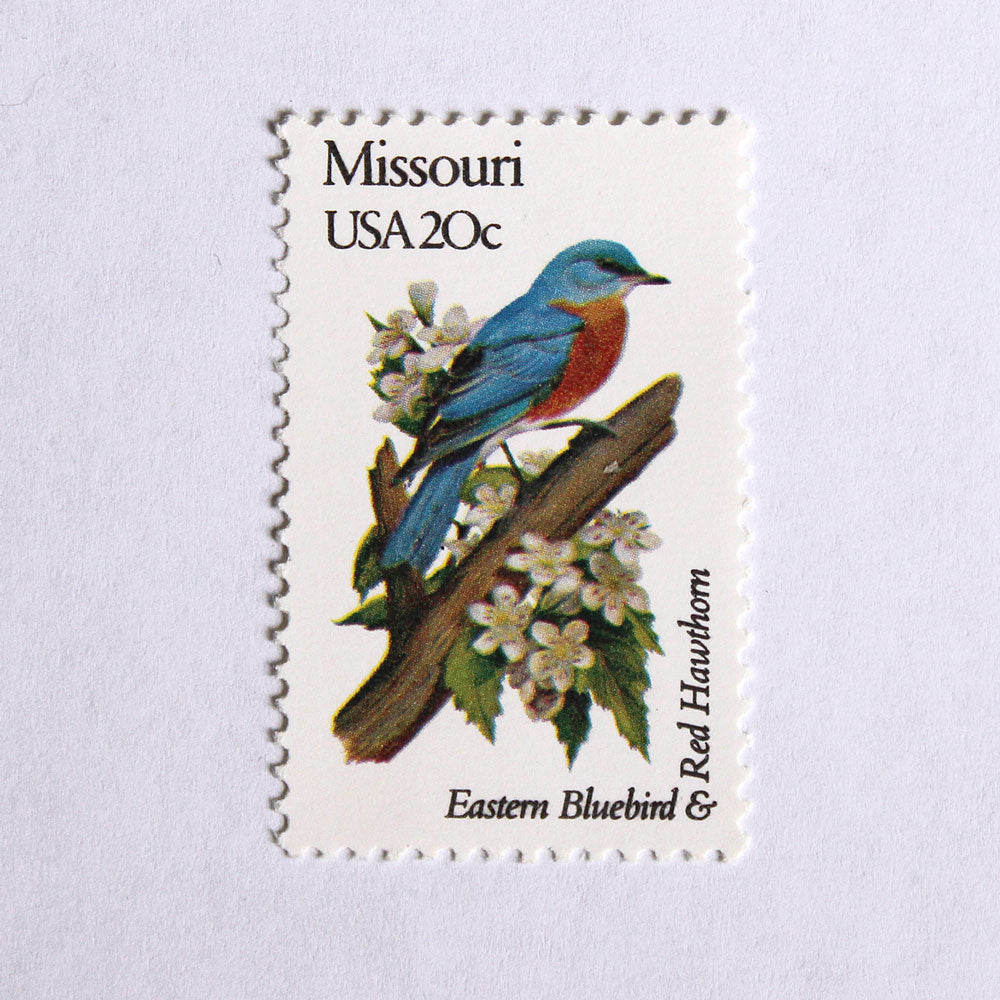 20c Missouri State Bird and Flower Stamps - Pack of 5