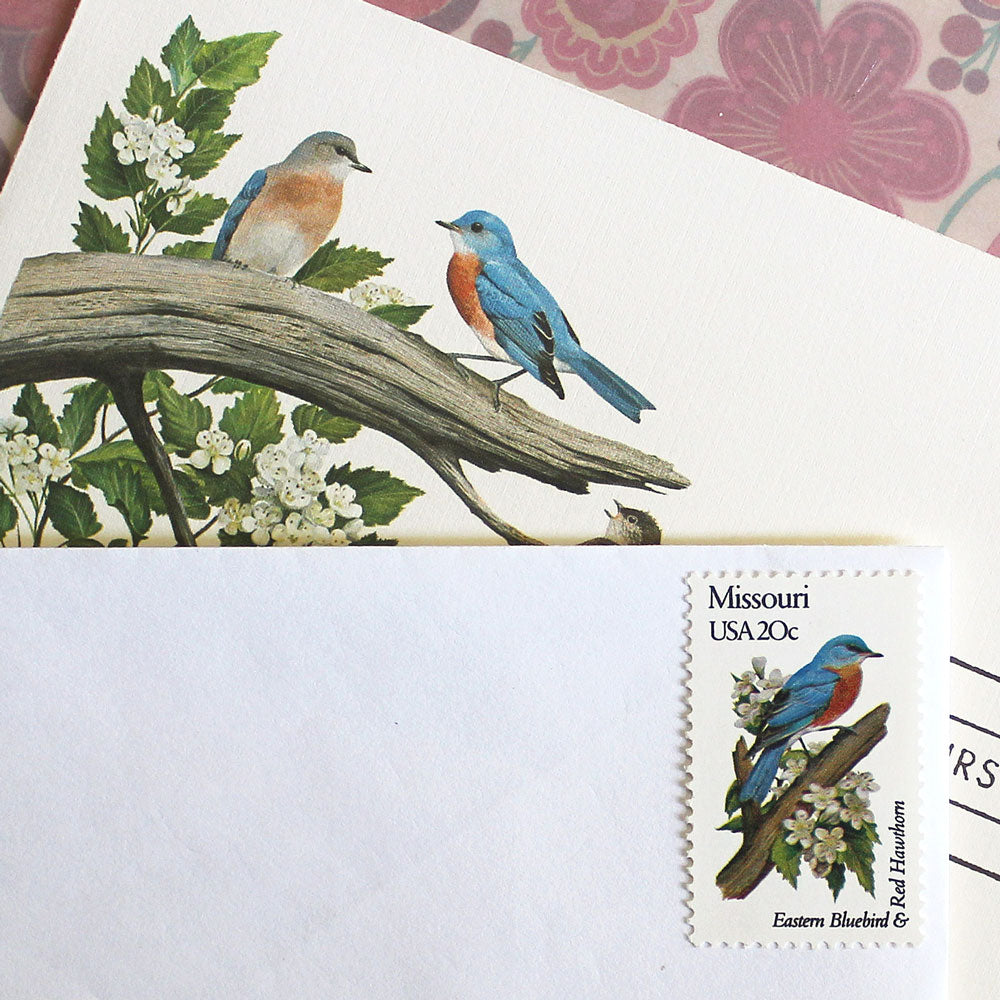 20c Missouri State Bird and Flower Stamps - Pack of 5