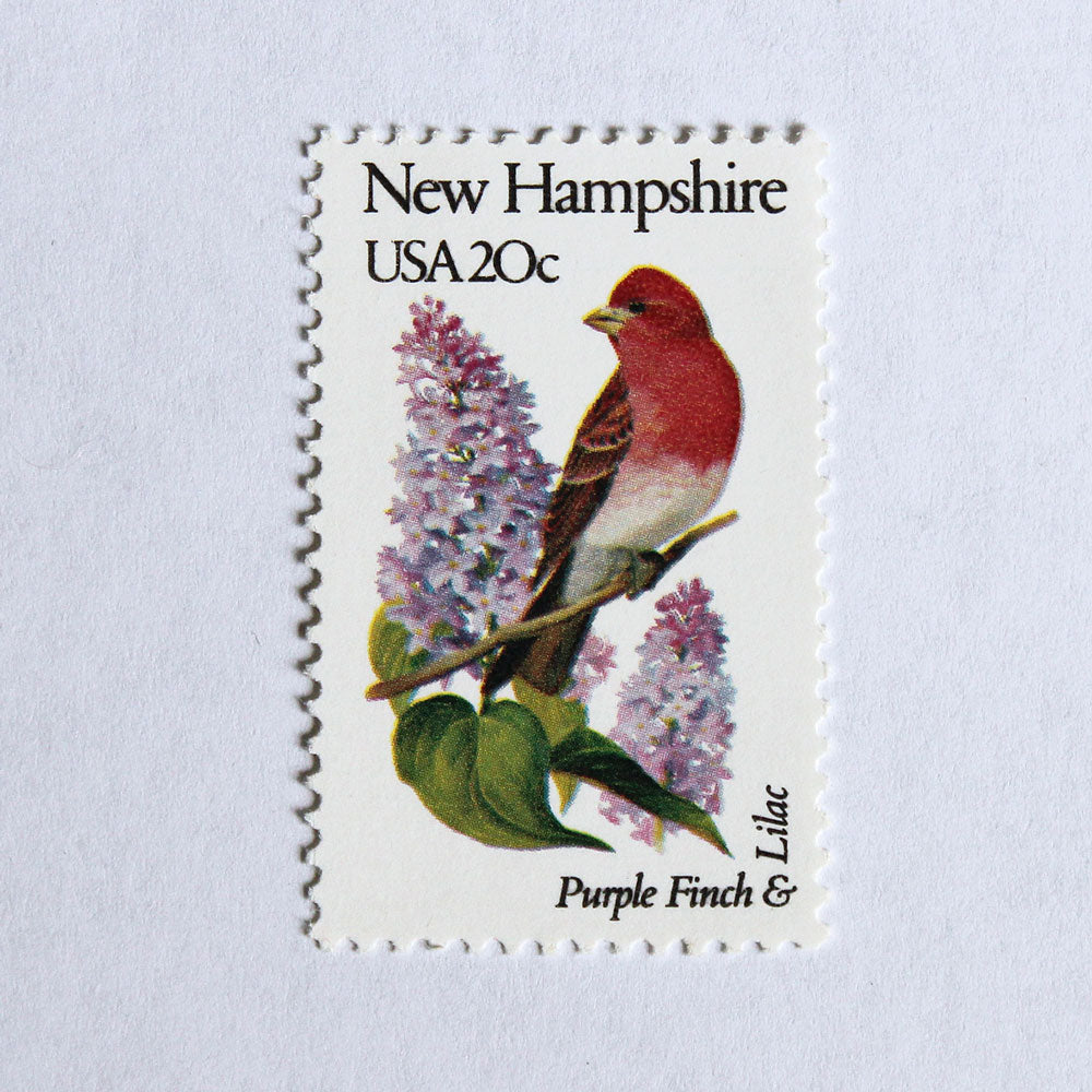 20c New Hampshire State Bird and Flower Stamps - Pack of 5
