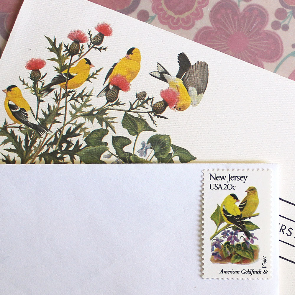 20c New Jersey State Bird and Flower Stamps - Pack of 5
