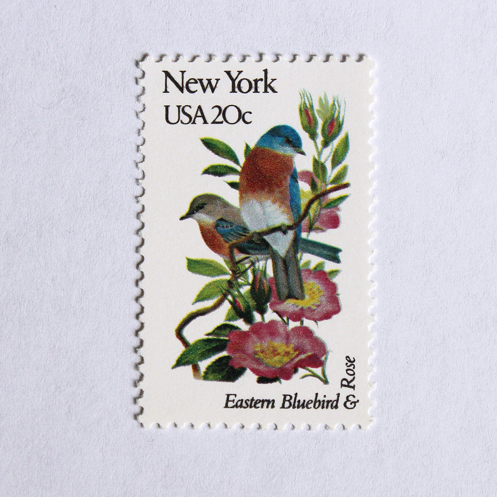 20c New York State Bird and Flower Stamps - Pack of 5