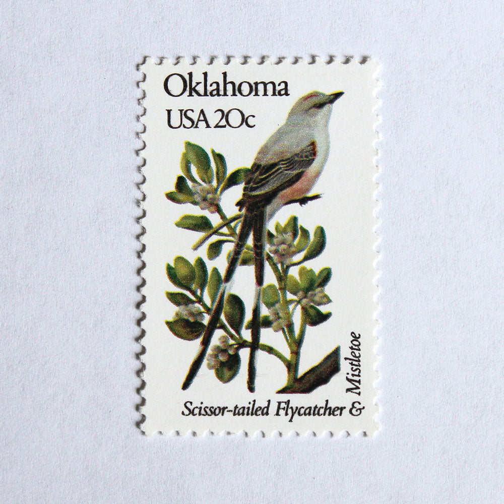 20c Oklahoma State Bird and Flower Stamps - Pack of 5