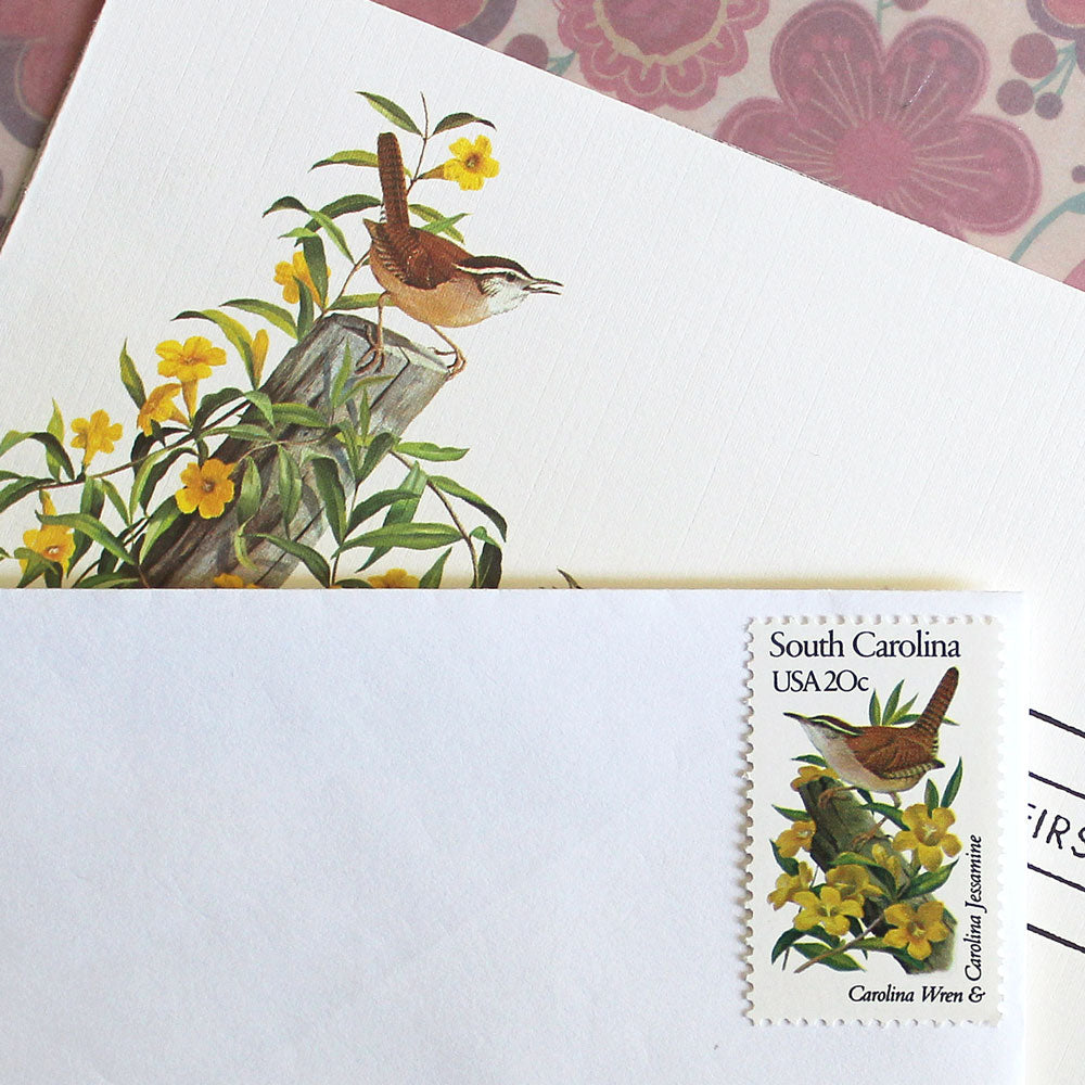 20c South Carolina State Bird and Flower Stamps - Pack of 5
