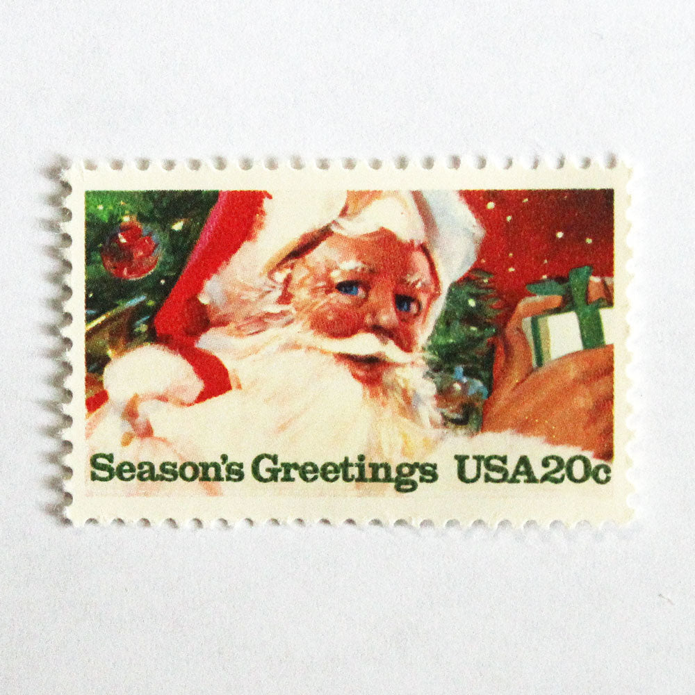 20c Santa Claus Stamps - Pack of 10