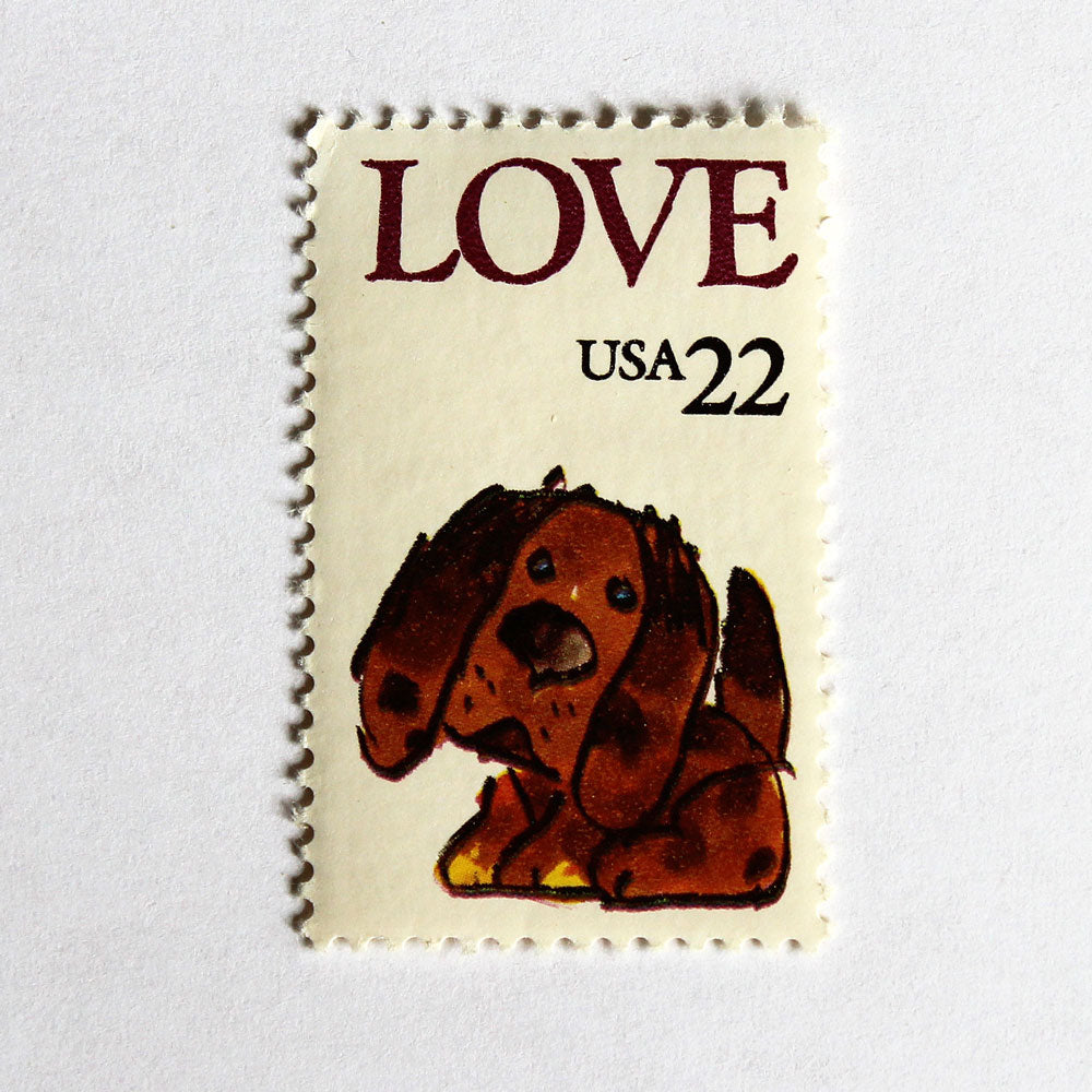 22c Puppy Love Stamps - Pack of 10
