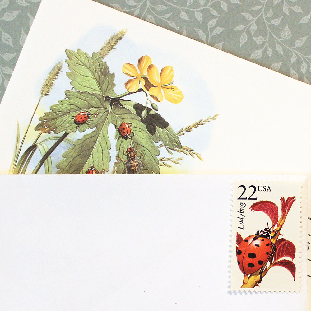 22c Ladybug Wildlife Stamps - Pack of 5