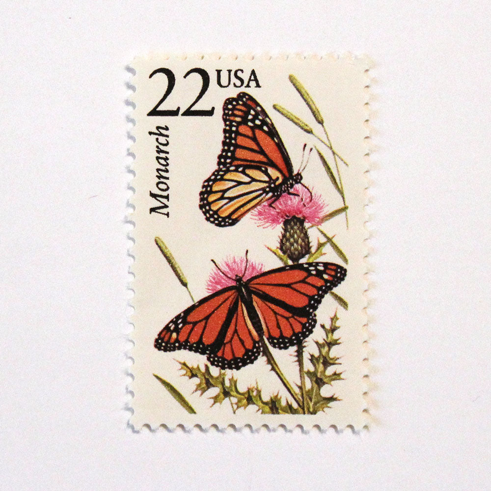 22c Monarch Butterfly Wildlife Stamps - Pack of 5