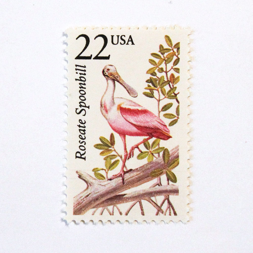 22c Roseate Spoonbill Wildlife Stamps - Pack of 5