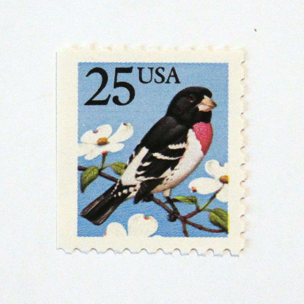 25c Grosbeak Finch Stamps - Pack of 10