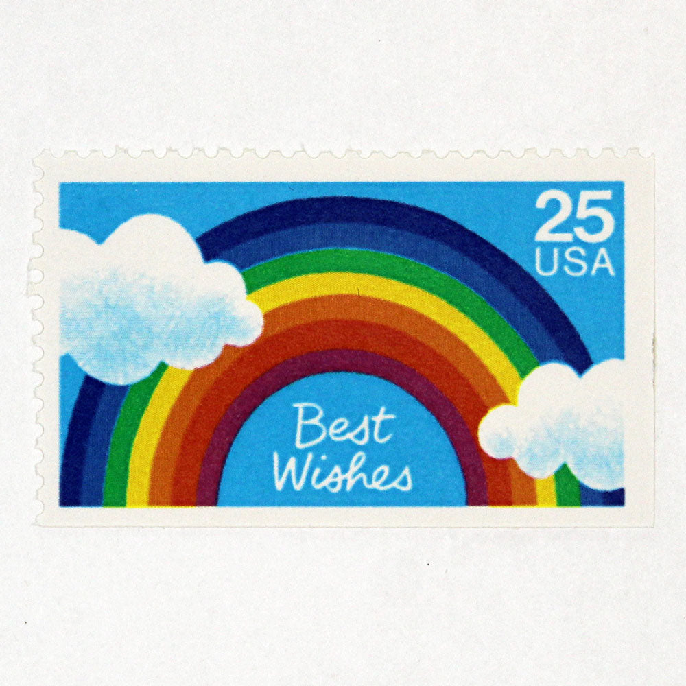 25c Best Wishes Stamps - Pack of 5