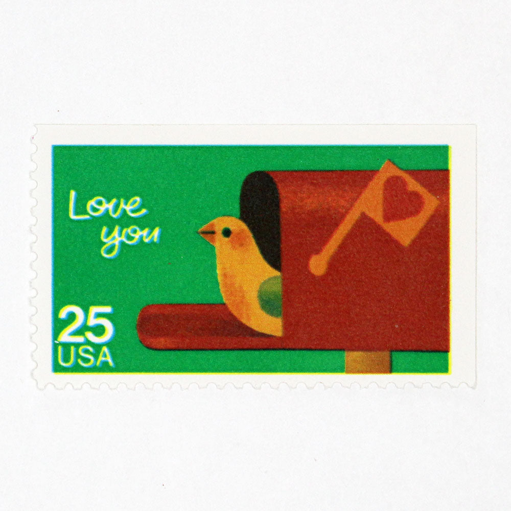 25c Love You Stamps - Pack of 5