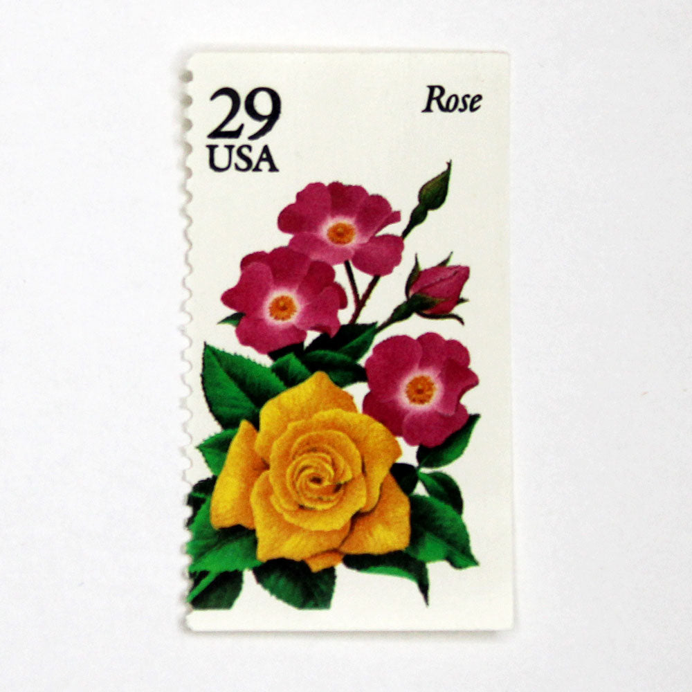 29c Rose Stamps - Pack of 5