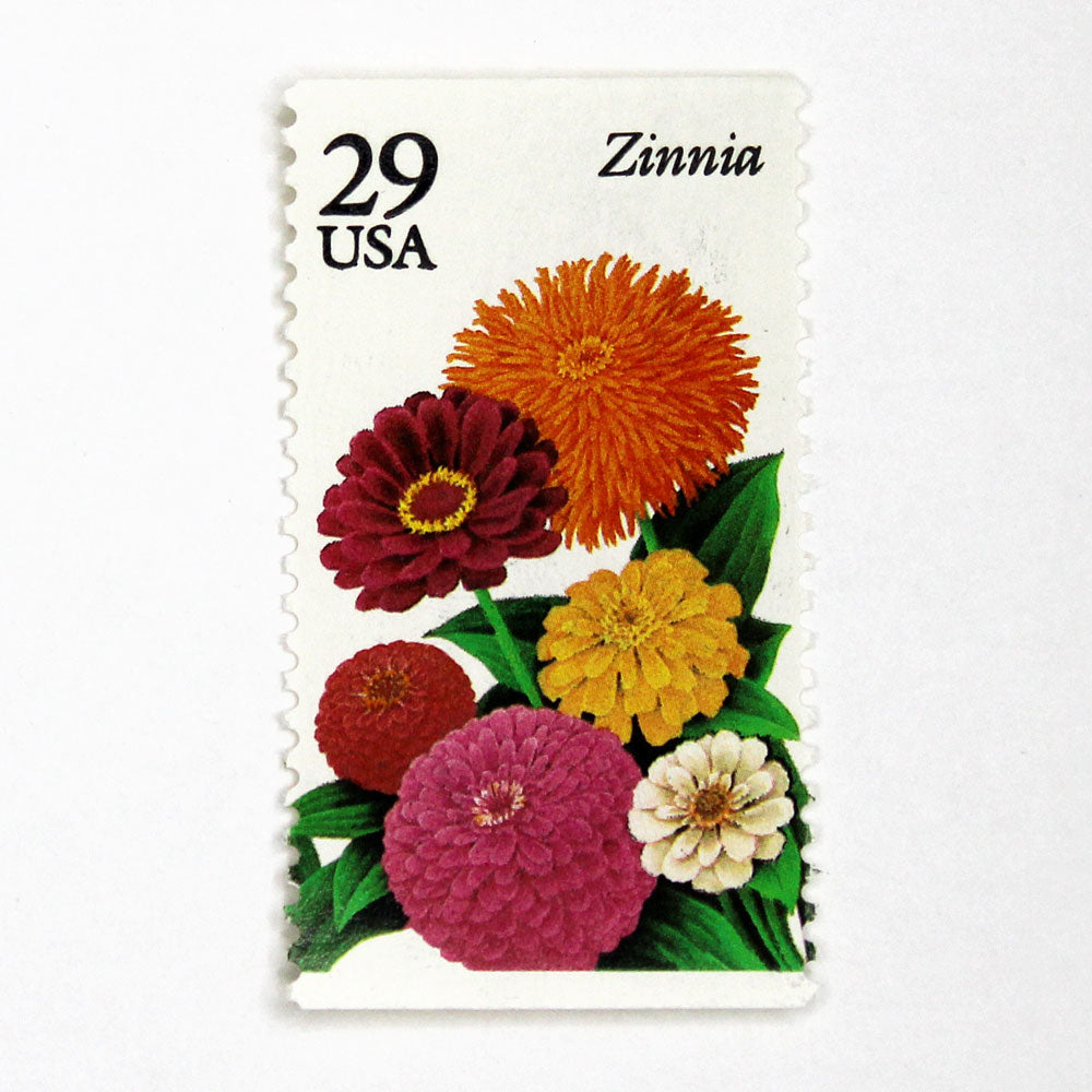 29c Zinnia Stamps - Pack of 5
