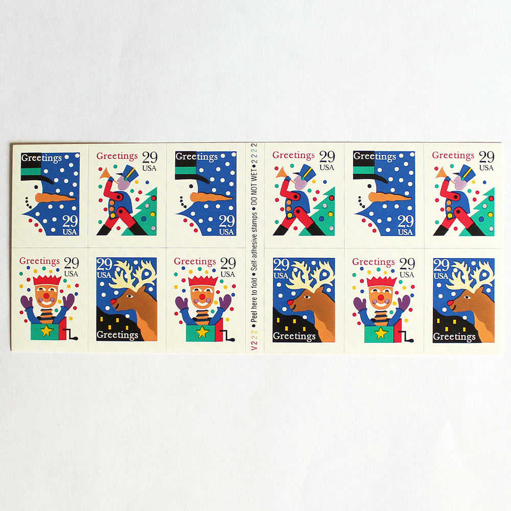 29c Christmas Greetings Stamps - Pack of 20