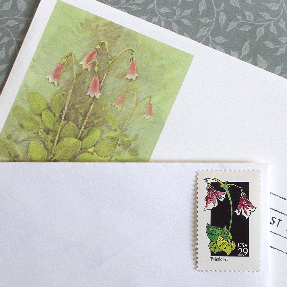 29c Pink Wildflowers Stamps - Pack of 10