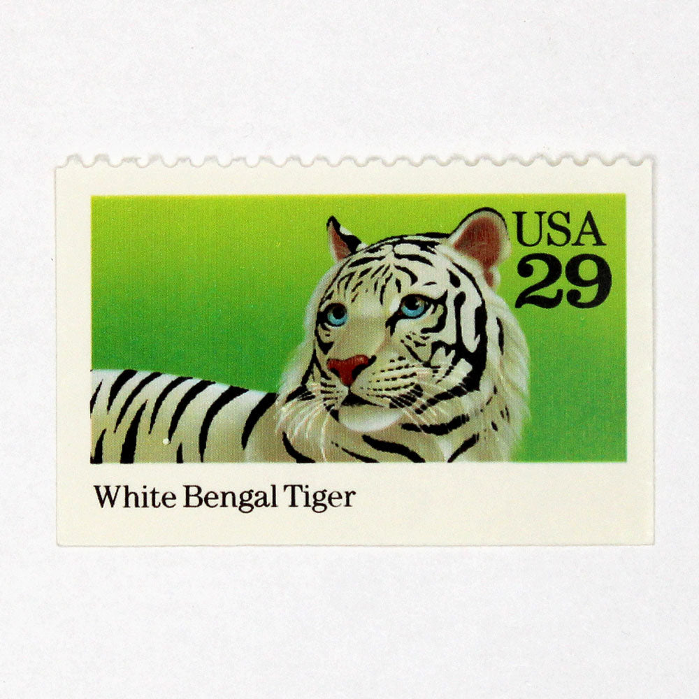 29c White Bengal Tiger Stamps - Pack of 5