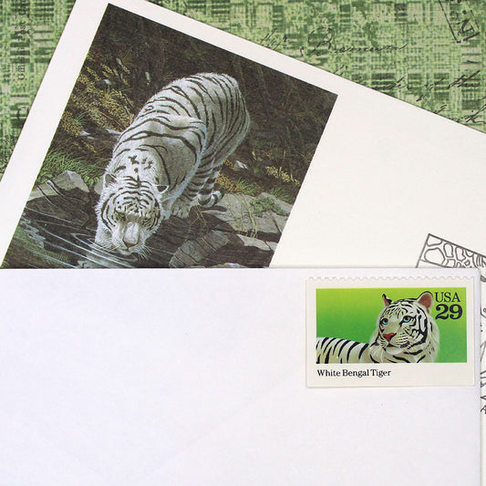 29c White Bengal Tiger Stamps - Pack of 5