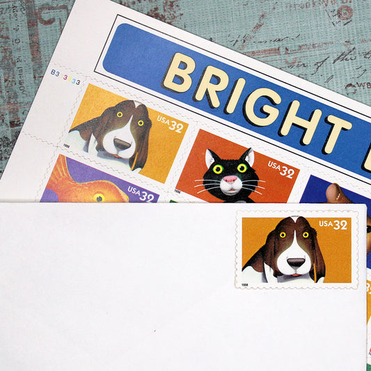 32c Dog Stamps - Pack of 5