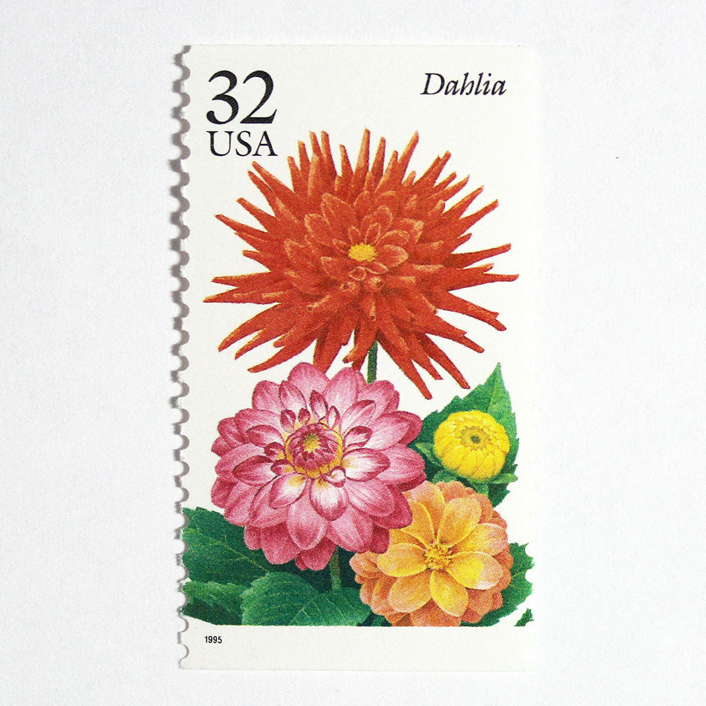 32c Dahlia Stamps - Pack of 5