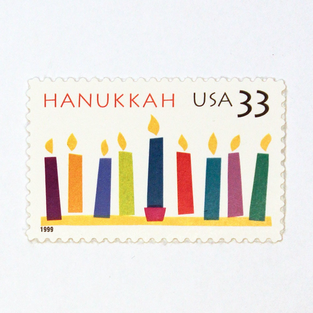 33c Hanukkah Candles Stamps - Pack of 10