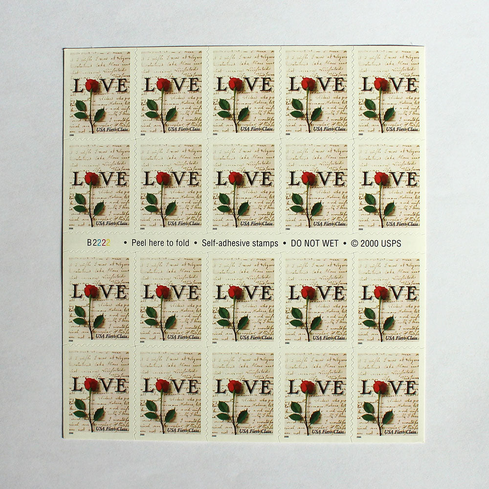34c Love Letter Stamps - Pack of 10