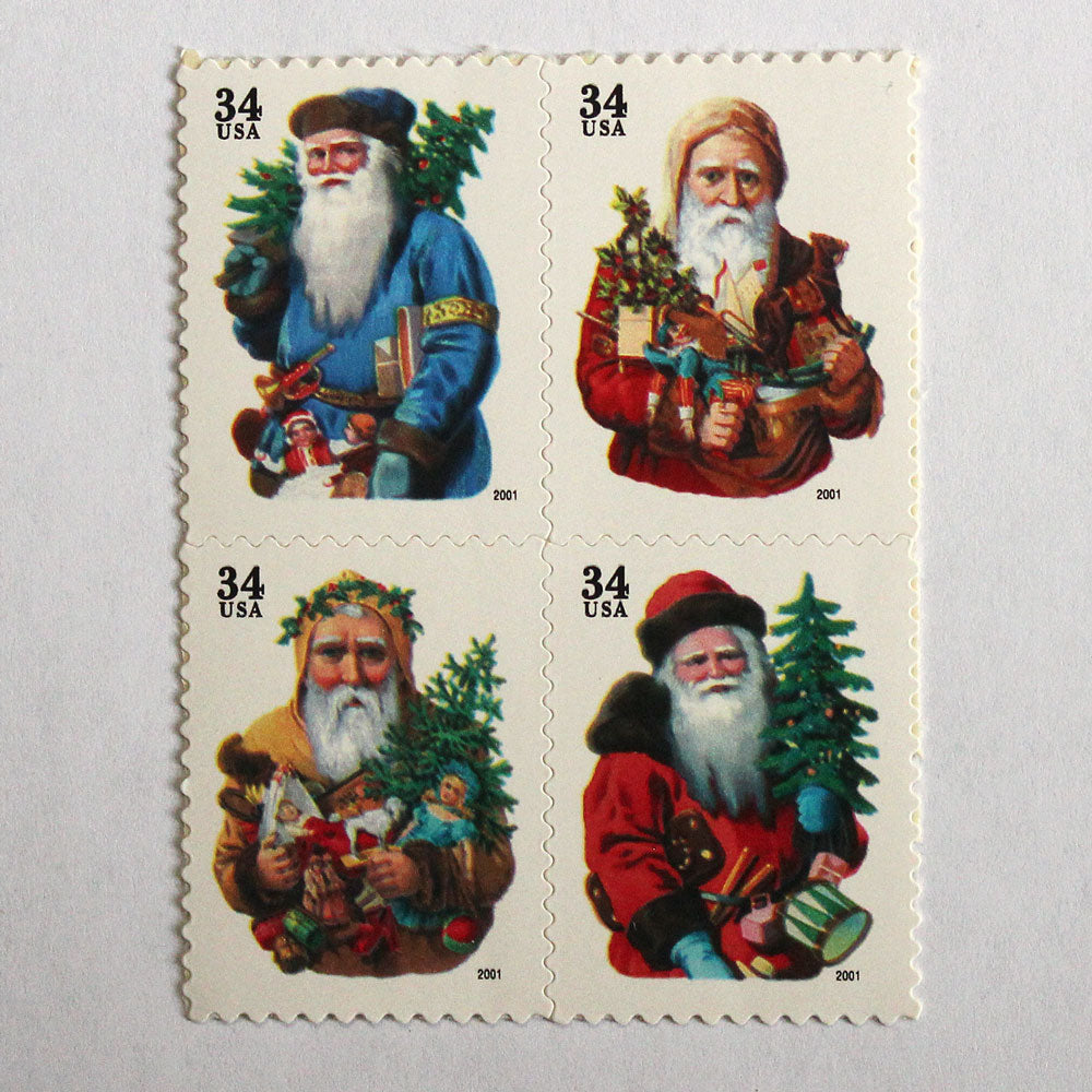 34c Santa Claus Stamps - Pack of 20