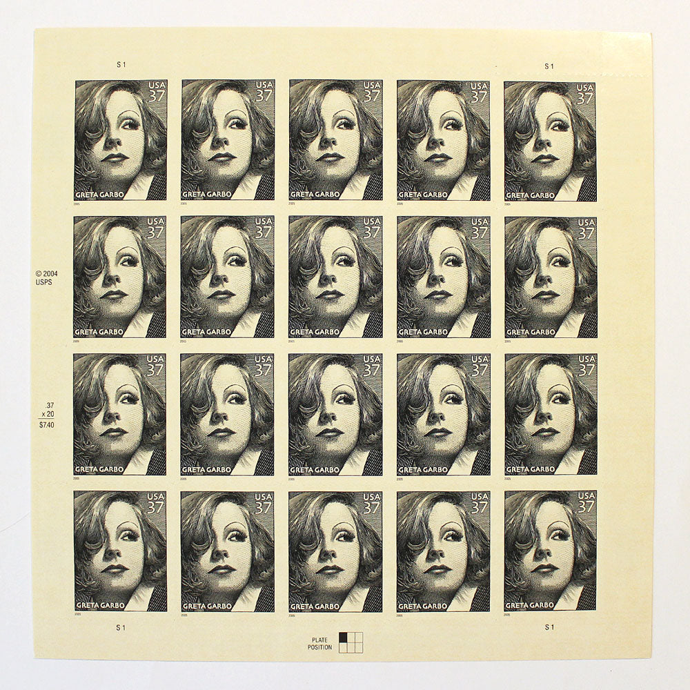 37c Greta Garbo Stamps - Pack of 5