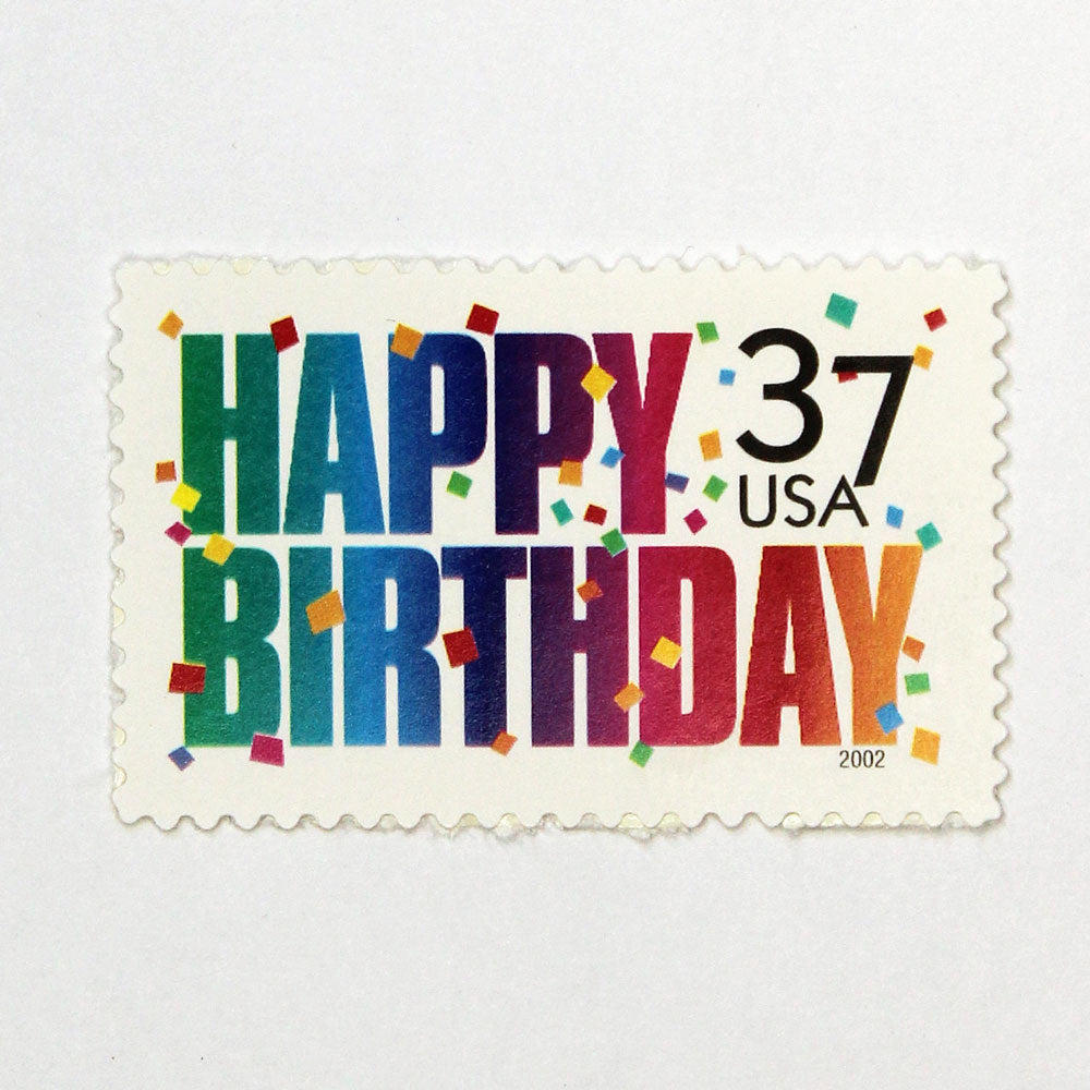 37c Happy Birthday Stamps - Pack of 5