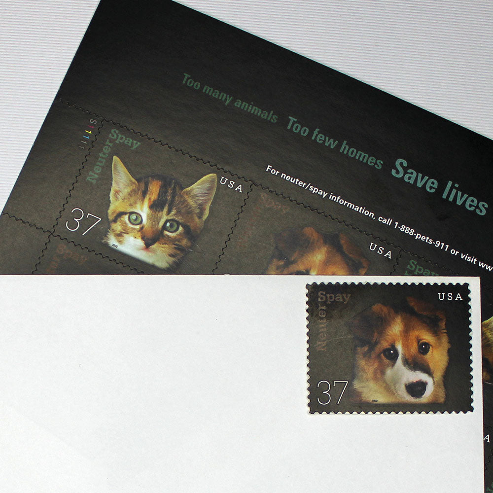 37c Puppy Stamps - Pack of 5